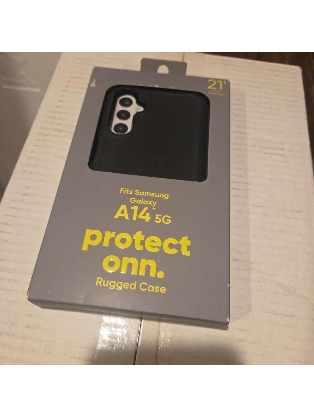 Onn Samsung Galaxy A14 5G Black Rugged Phone Case Smartport Protection  NEW